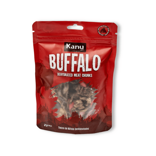 Snack de Trozos de Búfalo Deshidratados  Kanu Pet para perros y gatos 100% Natural , Un solo ingrediente