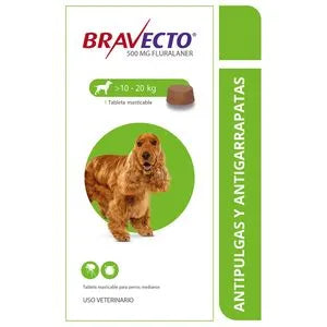 Antipulgas Bravecto para Perros de 10 a  20 Kg