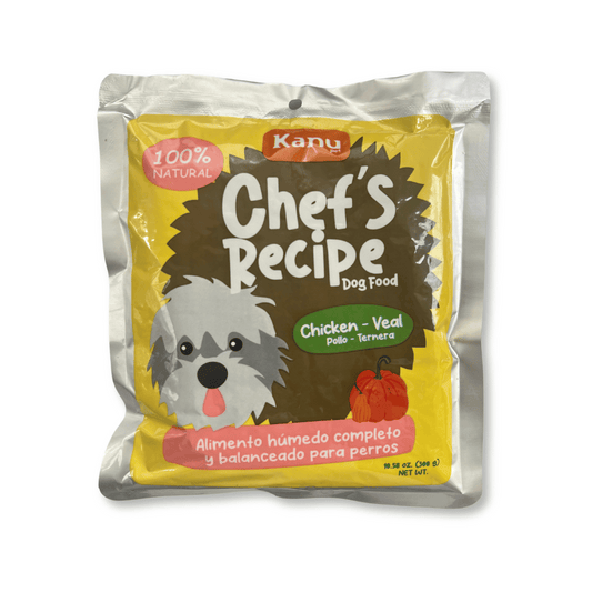 Alimento Completo Húmedo Kanu Pet Chefs Recipe para Perros sabor a Pollo y Ternera