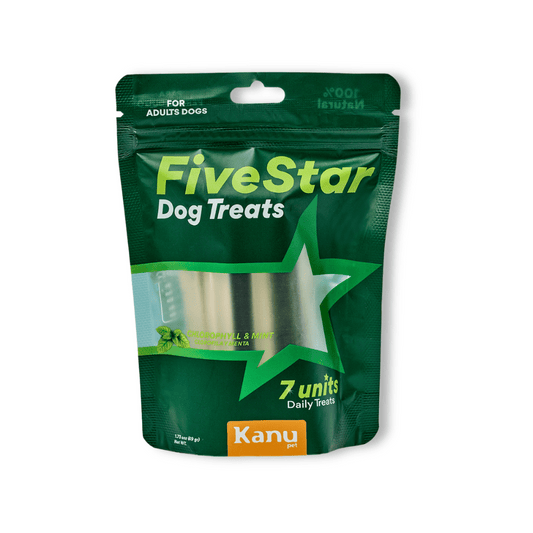 Snack  para la placa y el sarro Kanu Pet Dental Five Star para Perros  x 7 Unds