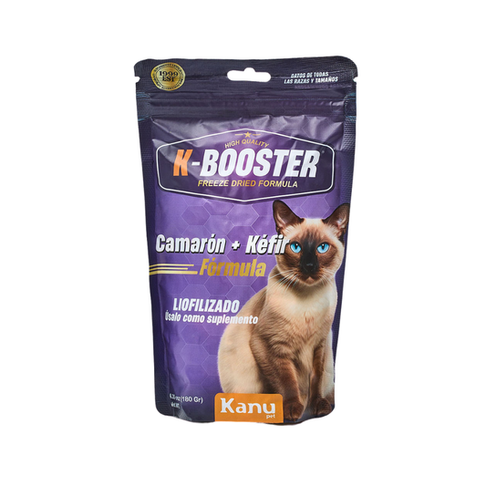 Suplemento K-Booster  de Camarón Liofilizado Kanu Pet para gatos
