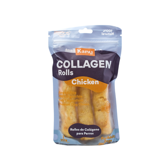 Snack Colágeno de Pollo Kanu Pet para Perro. No es Carnaza  3 Unds