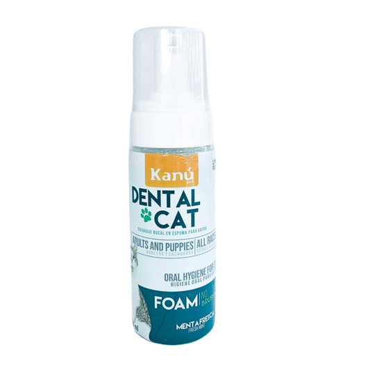 Enjuague Bucal Kanu en Espuma Menta para Gato 150 ML