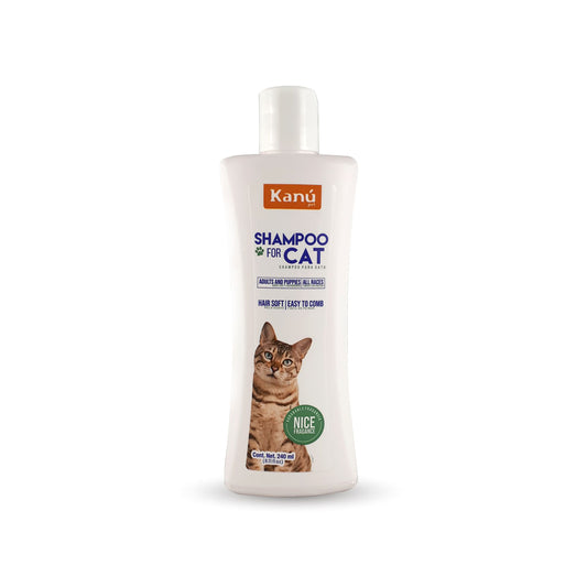 Shampoo con agradeble Fragancia Kanu para Gato 240 ML