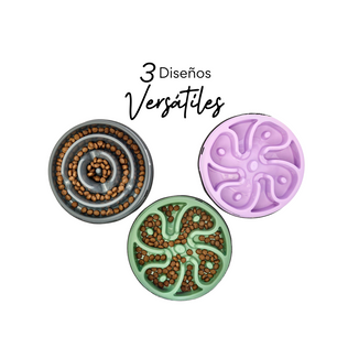 Comedero Circular Antirreflujo Kanu Pet Verde para Perro y Gato