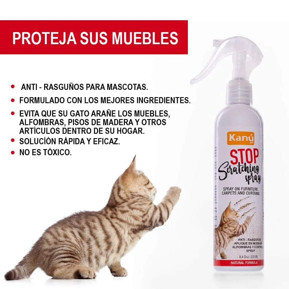 Spray de Entrenamiento Stop Scratching Kanu Pet para Gato