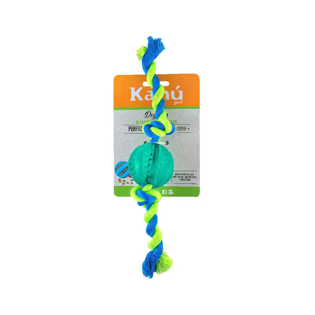 Juguete Bola Porta Snack con Lazo para Perro