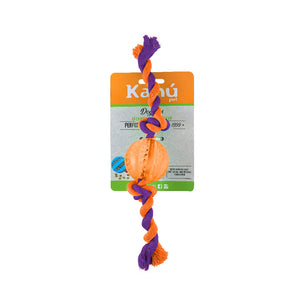 Juguete Bola Porta Snack con Lazo para Perro