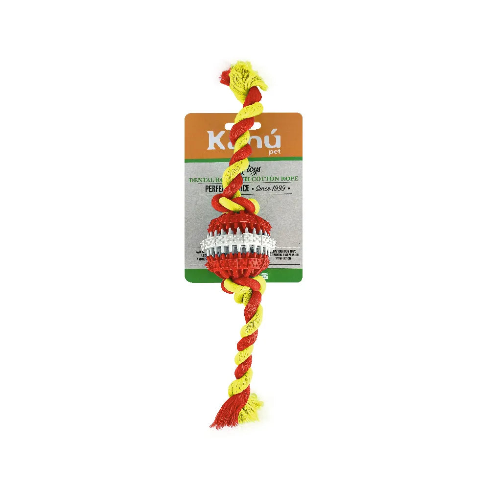 Juguete Bola Porta Snack con Lazo para Perro