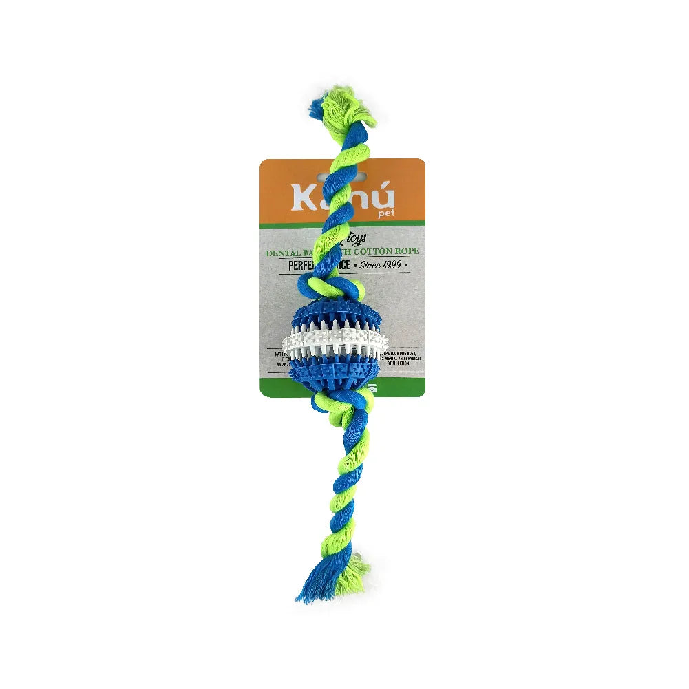 Juguete Bola Porta Snack con Lazo para Perro