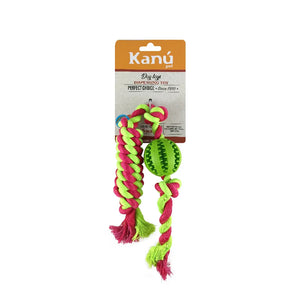 Juguete Bola Porta Snack con Lazo para Perro