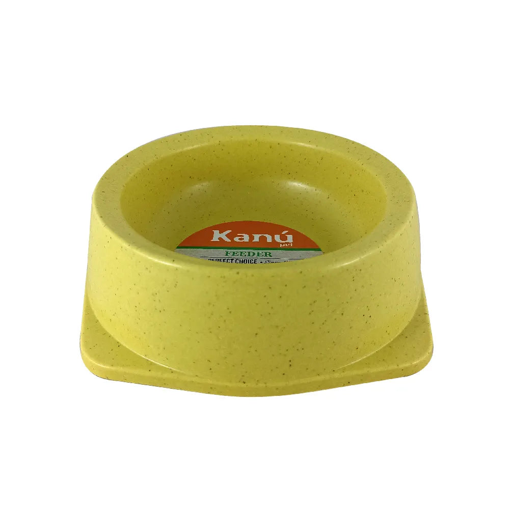 Comedero Sencillo de Bambú Kanu Pet para Perro y Gato