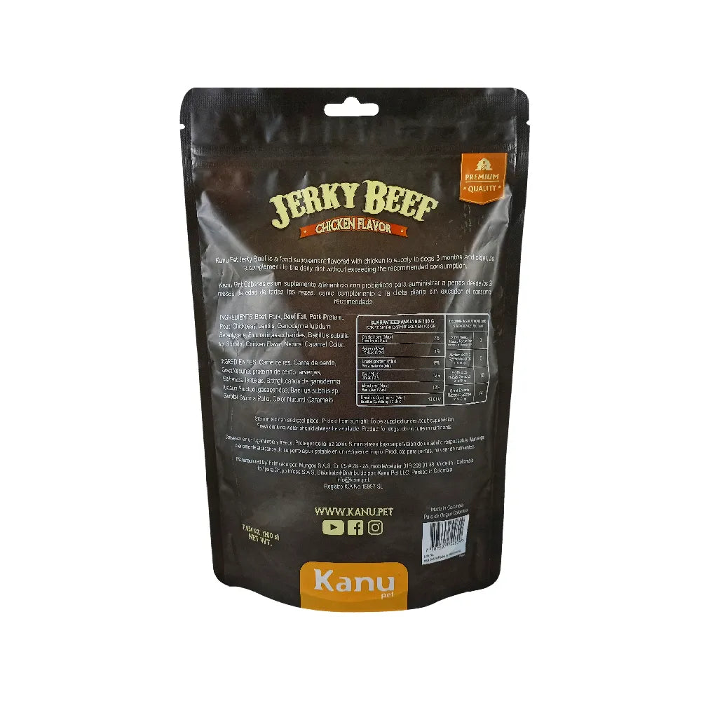 Jerky Beef Chicken Flavor Para Perro 200 GR