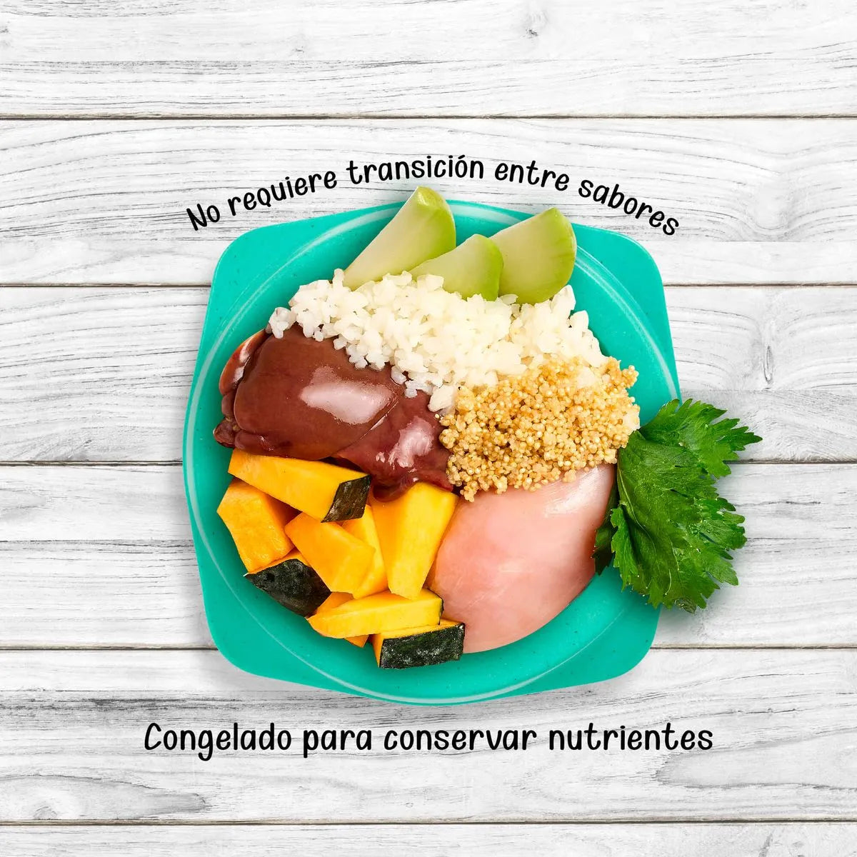 Alimento Congelado Receta Gourmet de Kanu Pet sabor a Pollo, Ahuyama y Quinoa para perros. 100% Comida Real