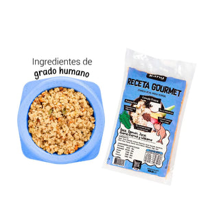 Alimento Congelado Receta Gourmet Basa  de Kanu Pet Salmón  sabor a Wakame para perros. 100% Comida Real