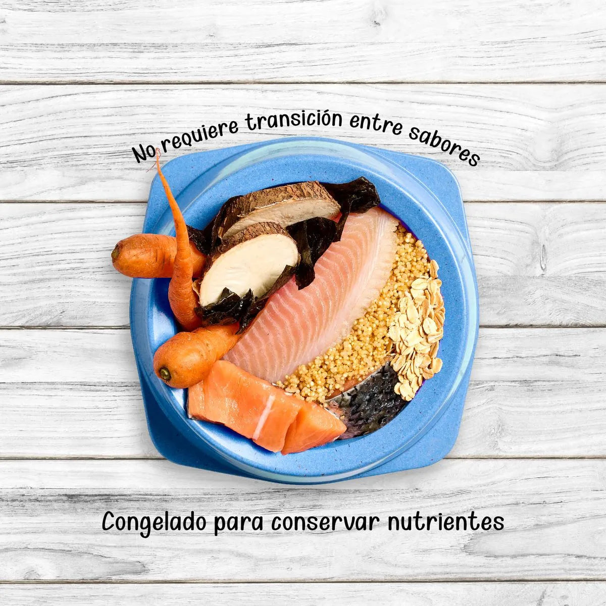 Alimento Congelado Receta Gourmet Basa  de Kanu Pet Salmón  sabor a Wakame para perros. 100% Comida Real