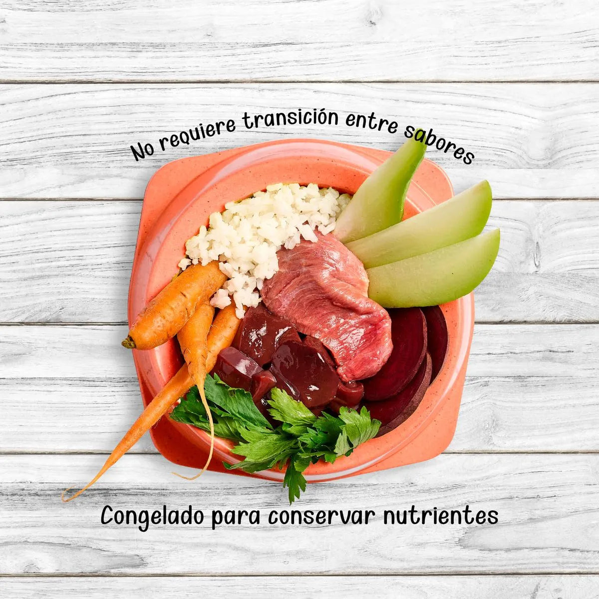 Alimento Congelado Receta Gourmet de Kanu Pet sabor a Carne de Res , Higado y Remolacha para perros. 100% Comida Real