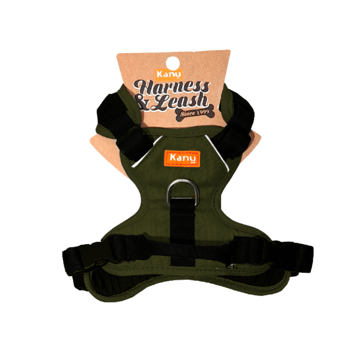 Pechera Acolchada Walker Verde Militar Kanu Pet para Perro