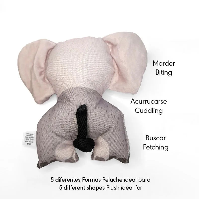 Juguete  Peluche Elefante Safari Kanu Pet para Perro