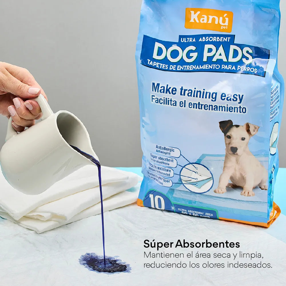 Tapete de Entrenamiento perros cachorros Kanu Pet Puppy Pads x 50 ud