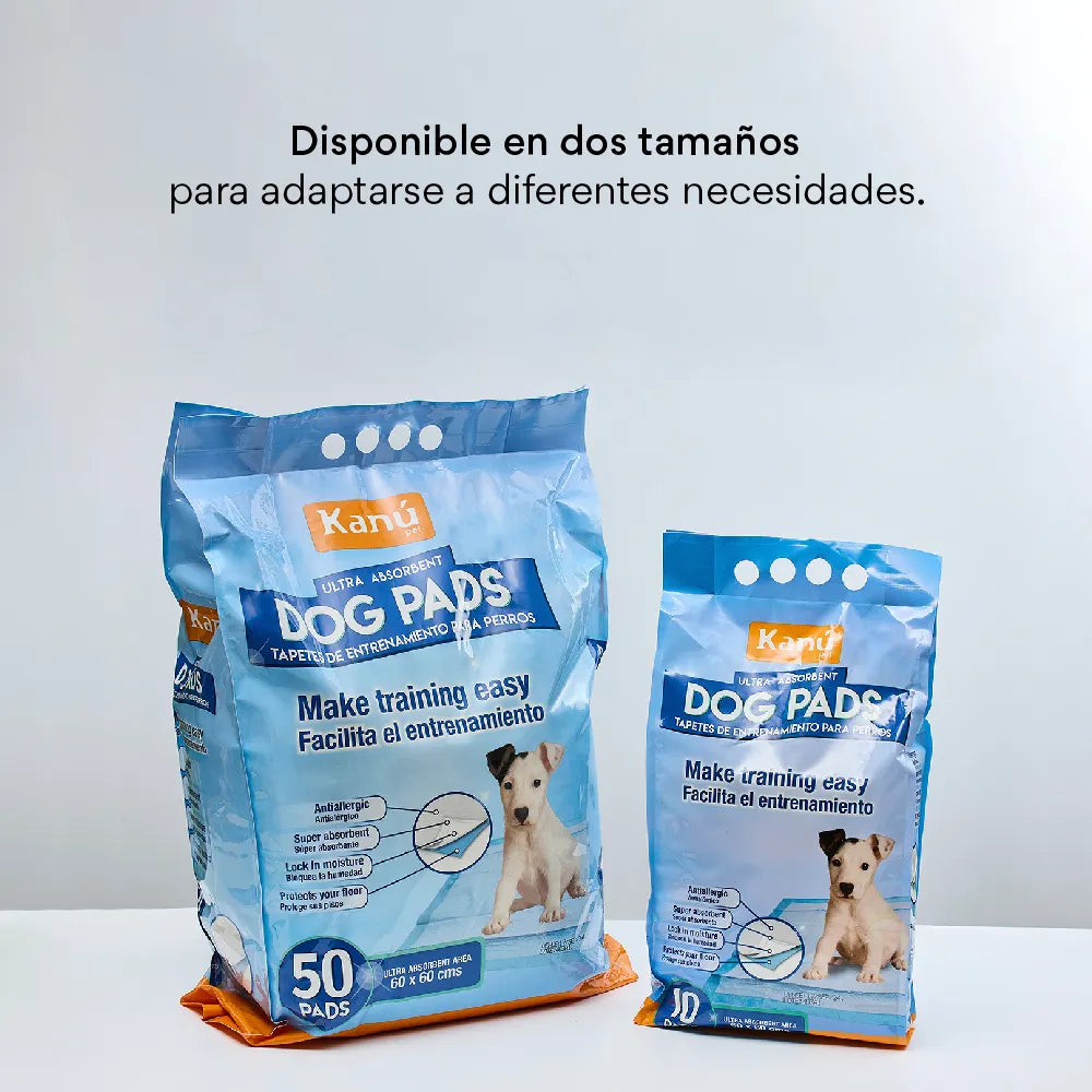 Tapete de Entrenamiento perros cachorros Kanu Pet Puppy Pads x 50 ud