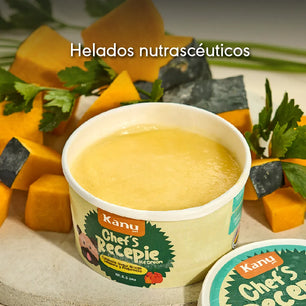 Helado  de Calabaza Chef Recipe  Kanu Pet  para Perro y Gato