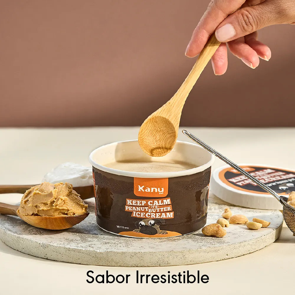 Helado de Mantequilla de Maní  Kanu Pet  para Perro y Gato