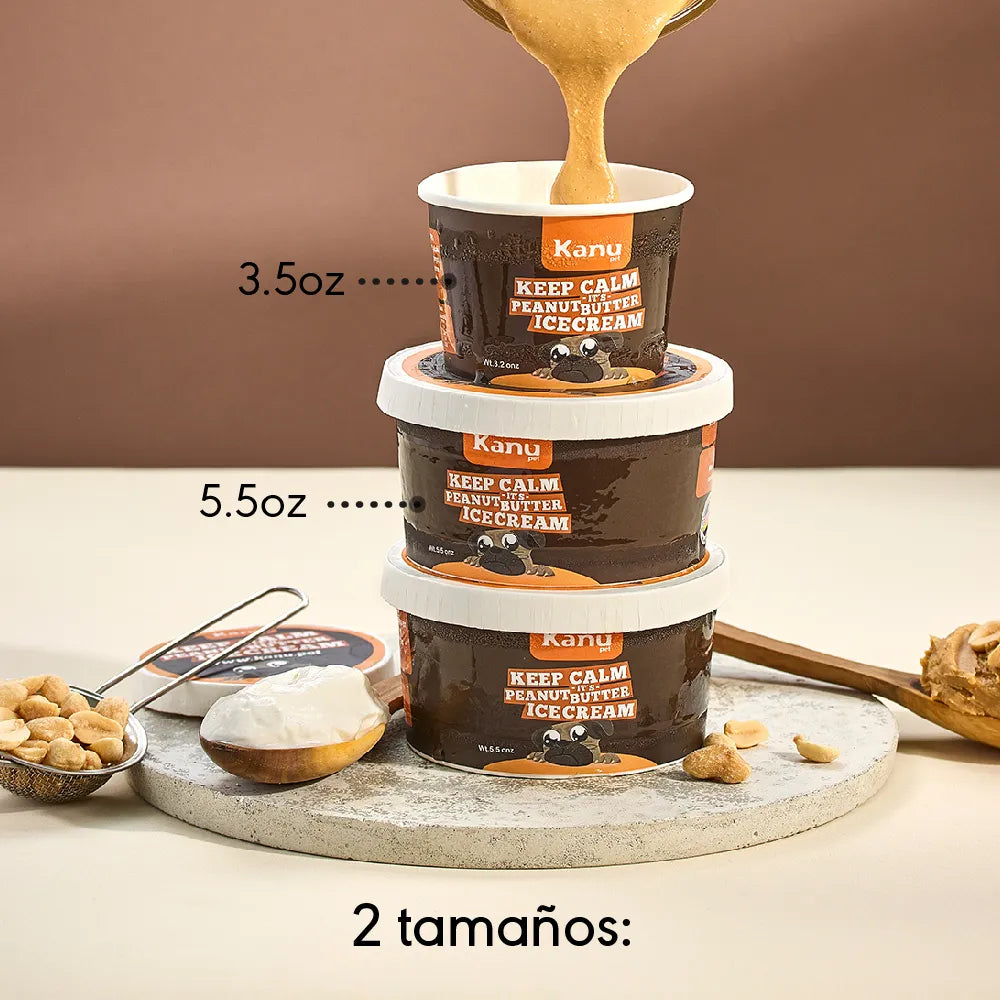 Helado de Mantequilla de Maní  Kanu Pet  para Perro y Gato