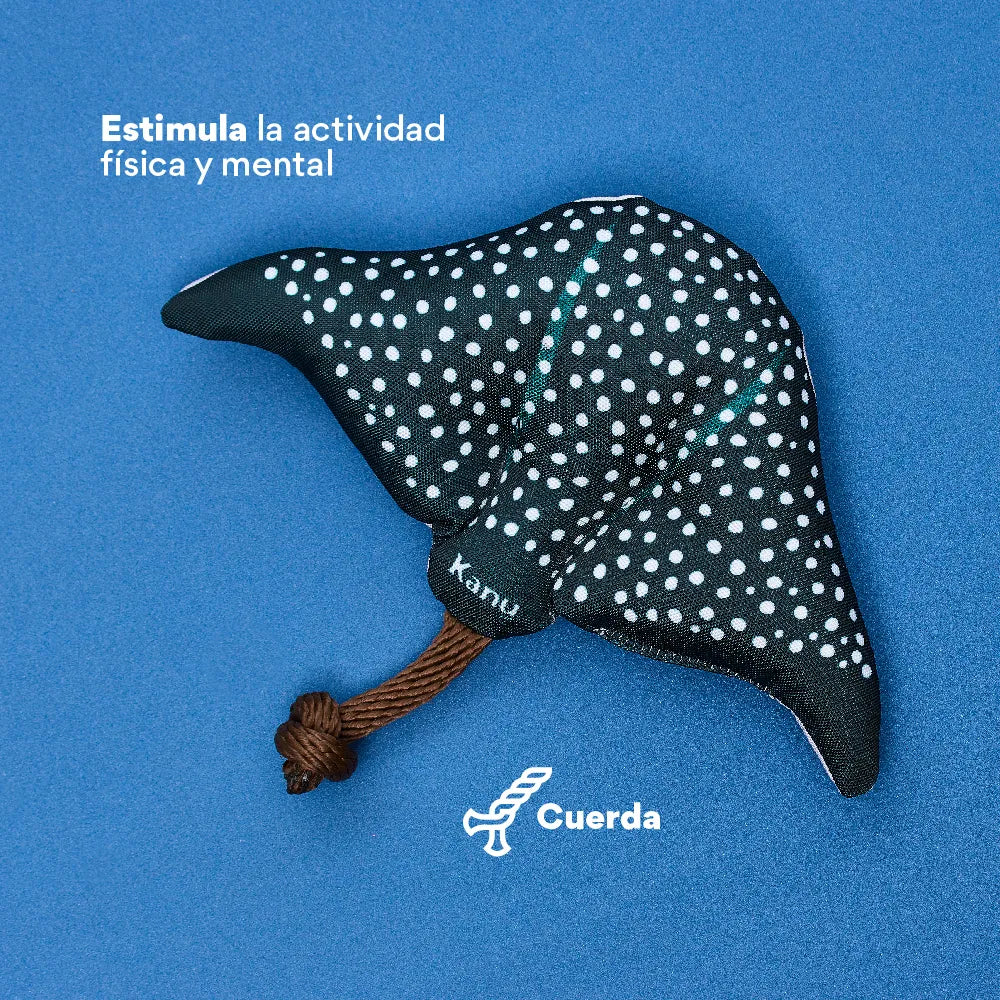 Juguete Peluche Mantarraya Mar Kanu Pet para Perro
