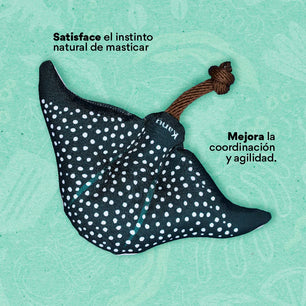 Juguete Peluche Mantarraya Mar Kanu Pet para Perro