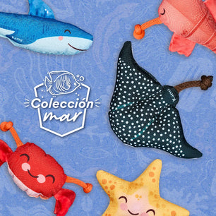 Juguete Peluche Mantarraya Mar Kanu Pet para Perro
