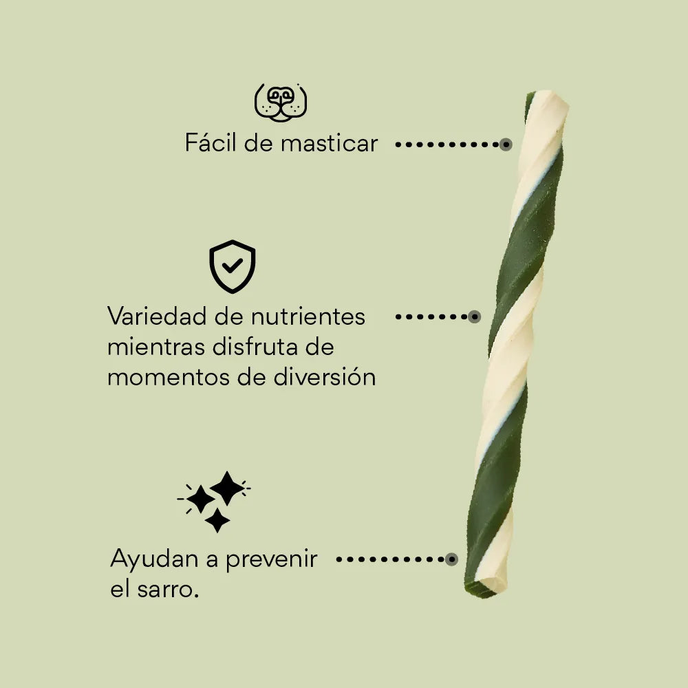 Snack para la placa y el sarro Kanu Pet Oral Stick x 8 Unds Para Perro Sabor a Menta