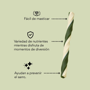 Snack para la placa y el sarro Kanu Pet Oral Stick x 8 Unds Para Perro Sabor a Menta