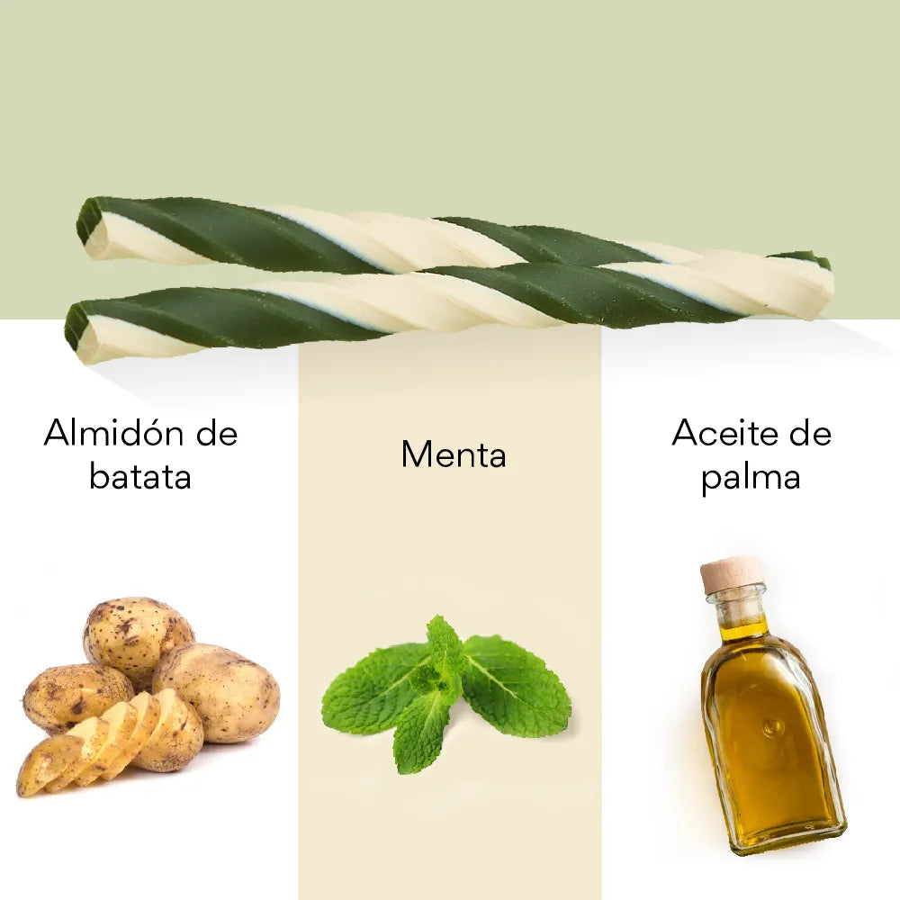 Snack para la placa y el sarro Kanu Pet Oral Stick x 8 Unds Para Perro Sabor a Menta