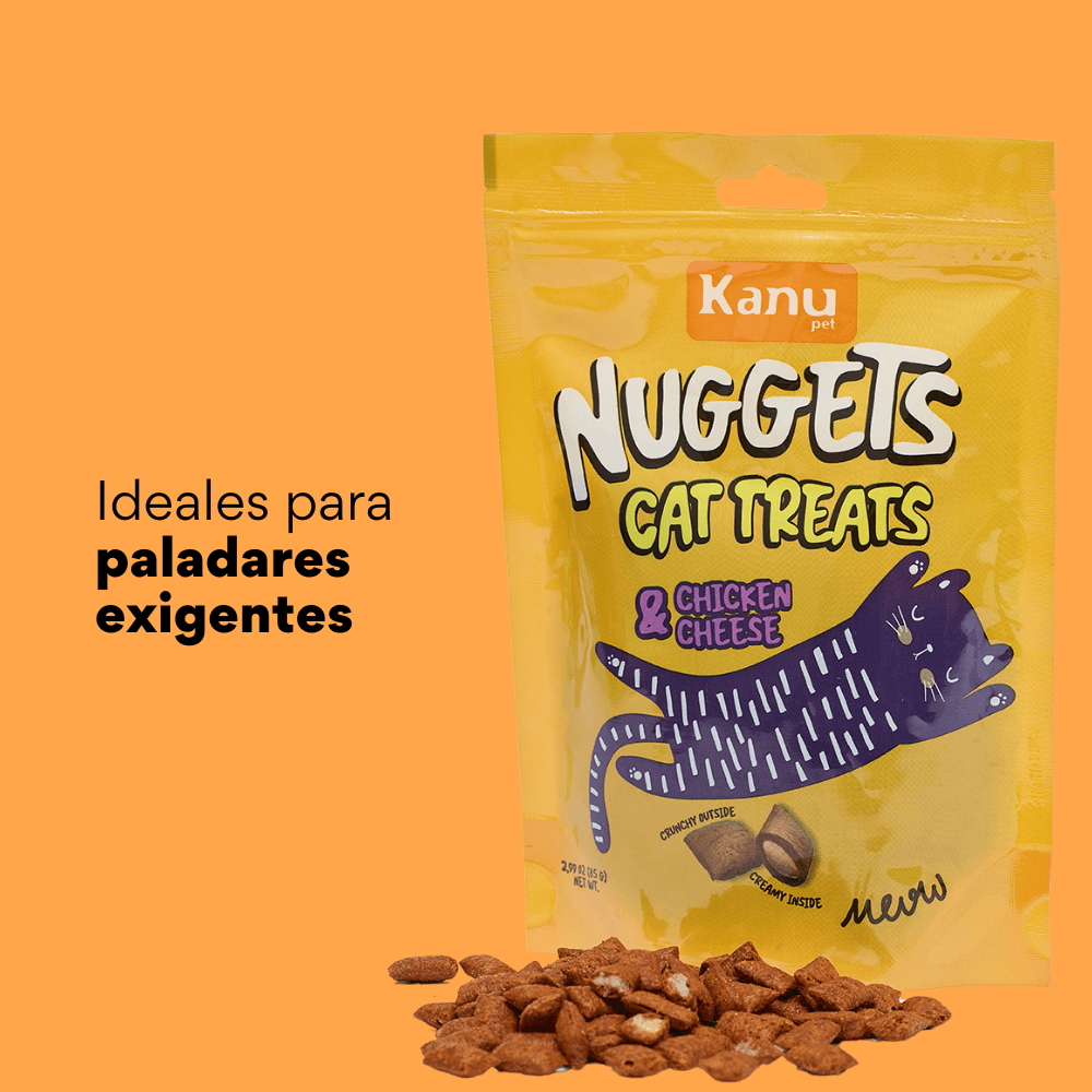 Snack Nuggets  de Pollo y Queso Kanu Pet  para Gato