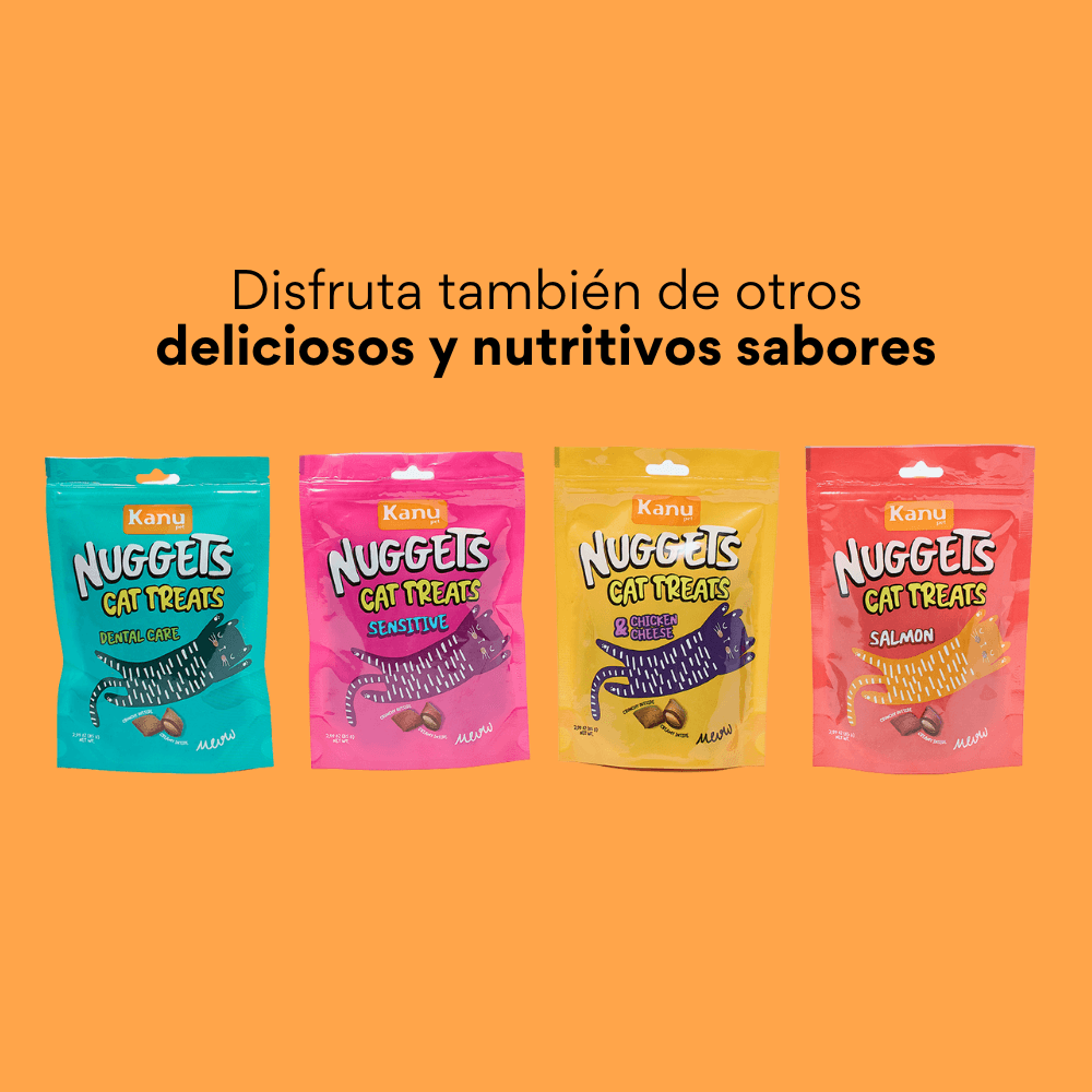 Snack Nuggets  de Pollo y Queso Kanu Pet  para Gato