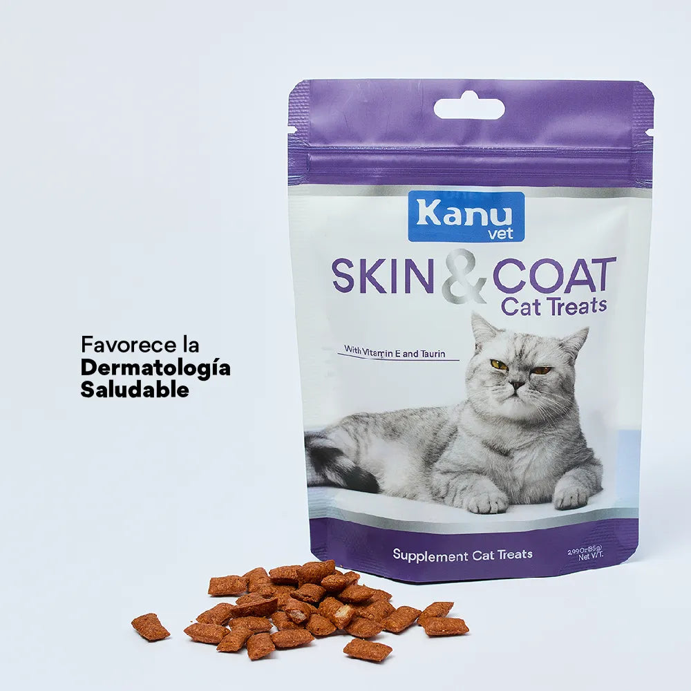 Snacks Nuggets Skin and Coat para Gatos
