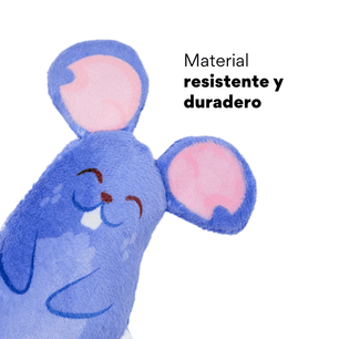 Juguete de Peluche Raton Azul con Catnip Kanu Pet para Gato