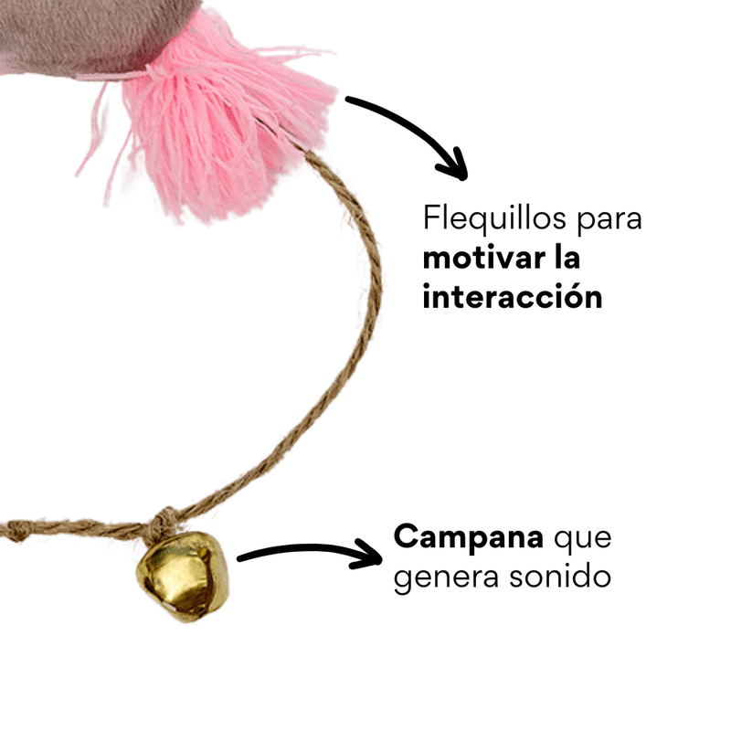 Juguete de Peluche Ratón Gris con Catnip Kanu Pet para Gato