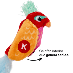 Juguete de Peluche Loro con Catnip Kanu Pet para Gato