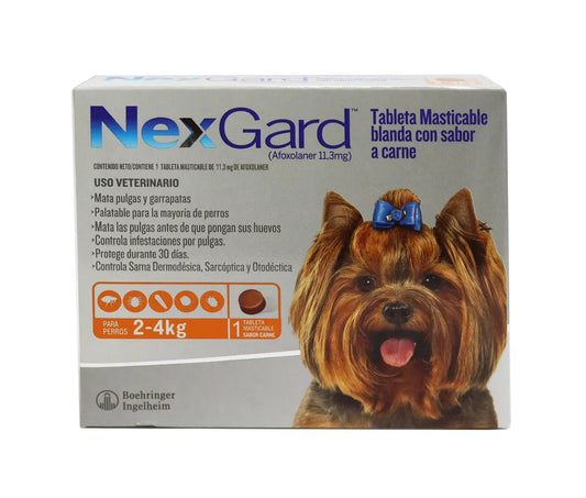 Antipulgas Nexgard para Perros de 2 a 4 Kg