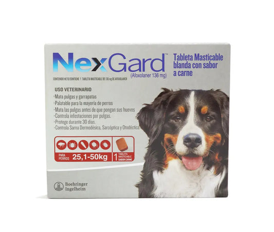 Antipulgas Nexgard para Perros de  25 a 50 Kg
