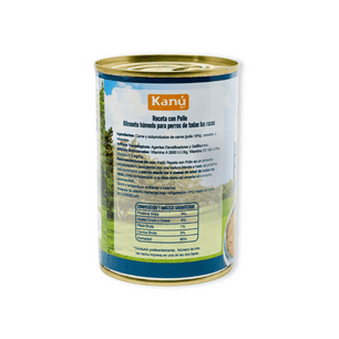 Alimento Humedo de Pollo para Perro  Kanu Receta Con Pollo  415 g