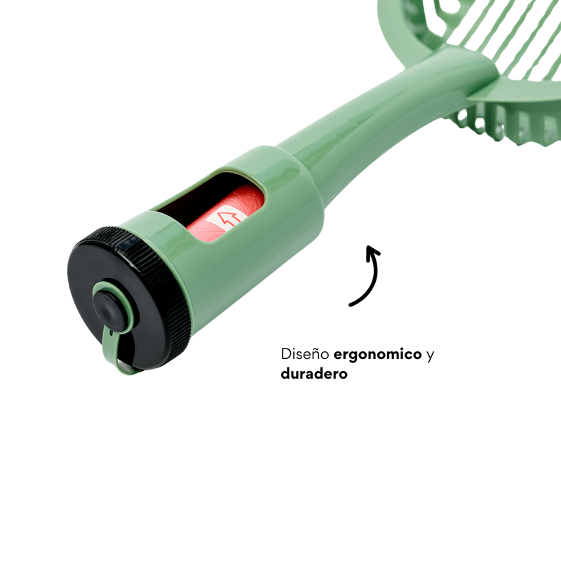 Pala con Dispensador para Arenero de Gato Kanu Pet Verde