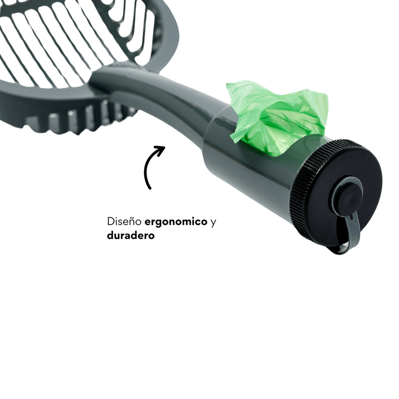 Pala con Dispensador para Arenero de Gato Kanu Pet Gris