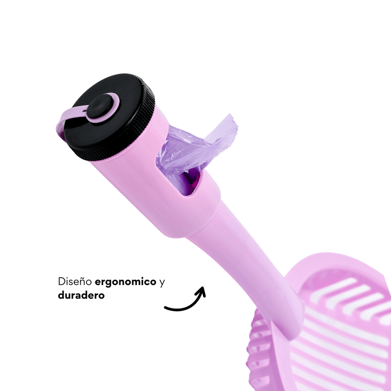 Pala con Dispensador para Arenero de Gato Kanu Pet Lila