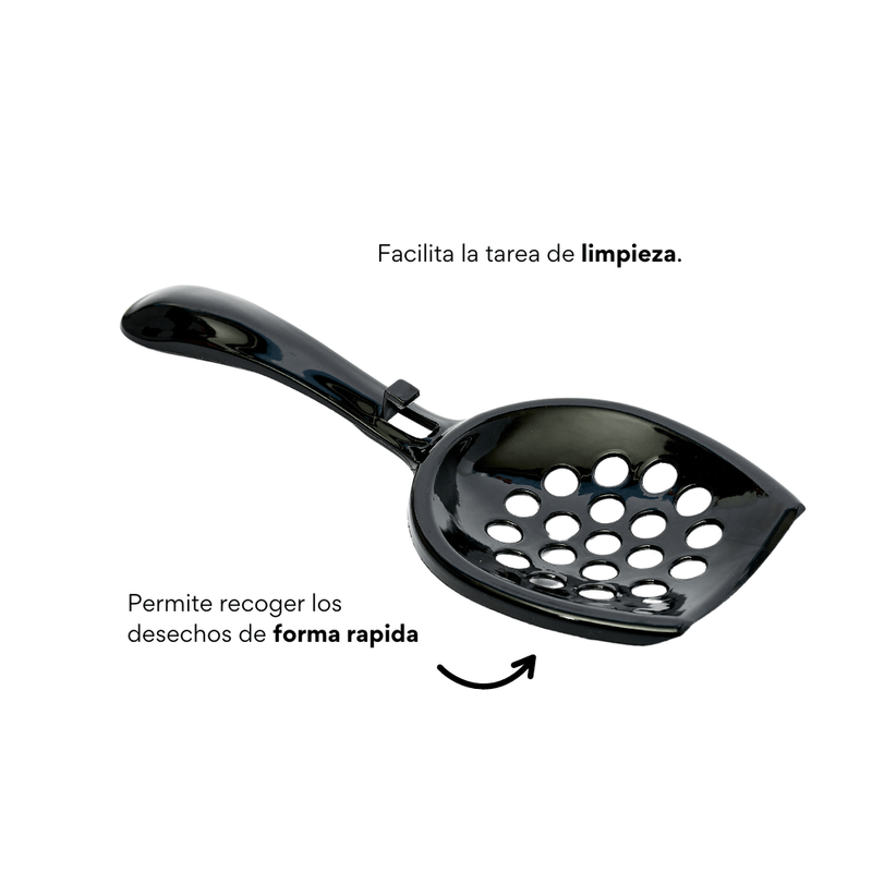 Pala para Arenero de Gato Kanu Pet Negra