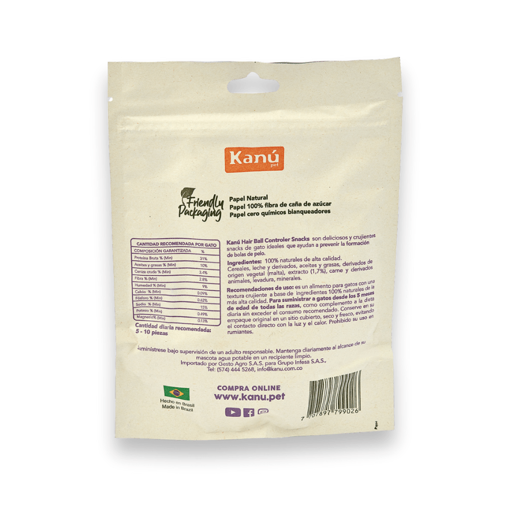 Galleta Hairball Control Kanu Pet para gatos