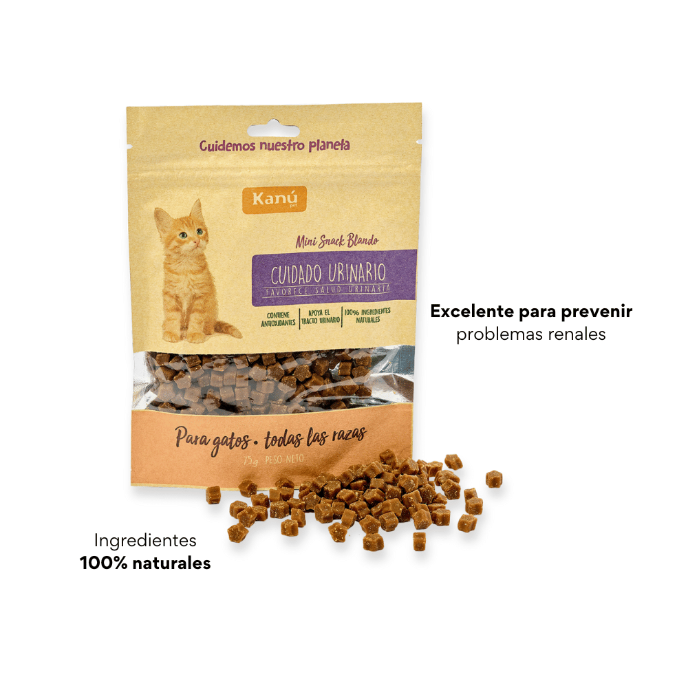 Mini Snacks Blandos Kanu Pet Gatos Cuidado Urinario Para Gato