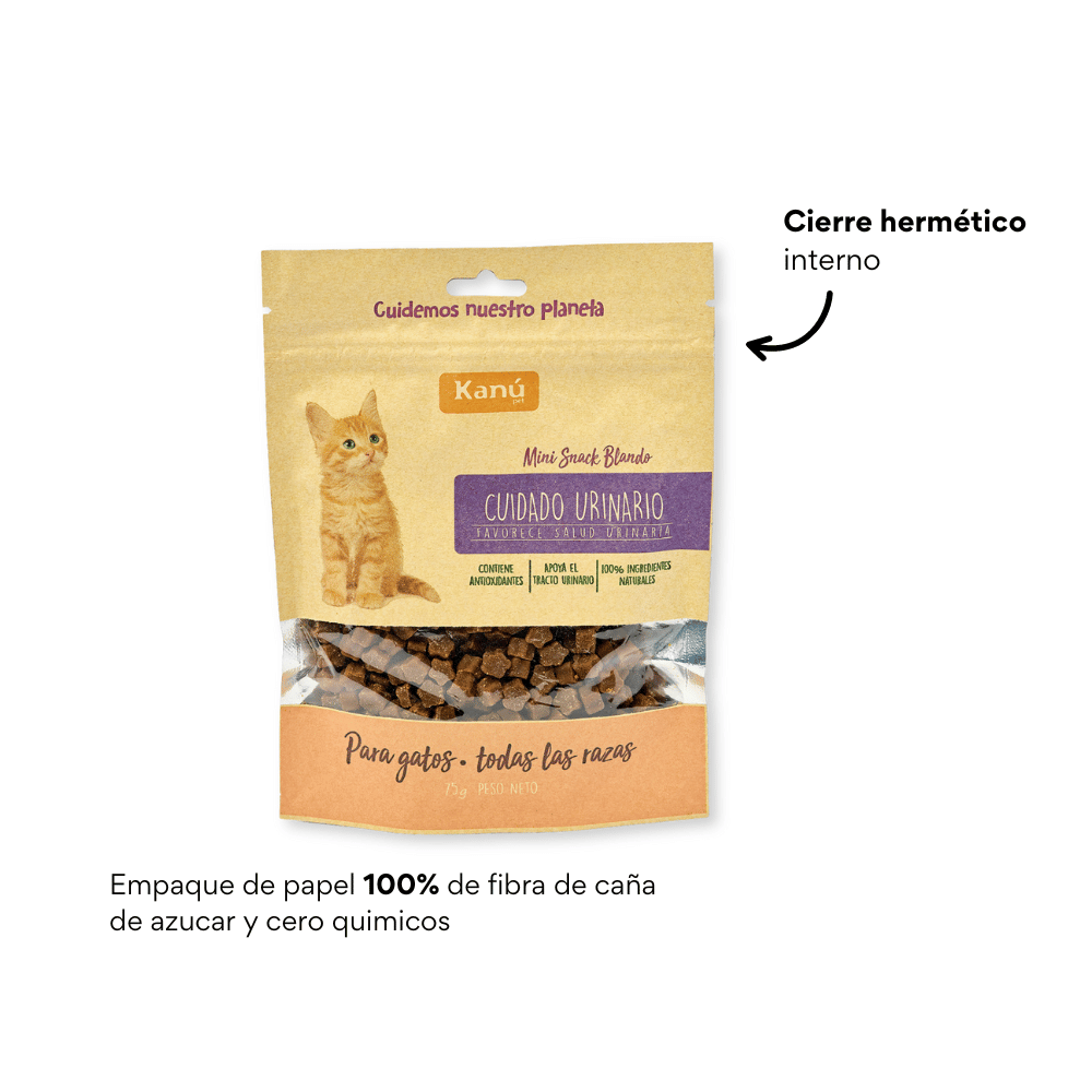 Mini Snacks Blandos Kanu Pet Gatos Cuidado Urinario Para Gato